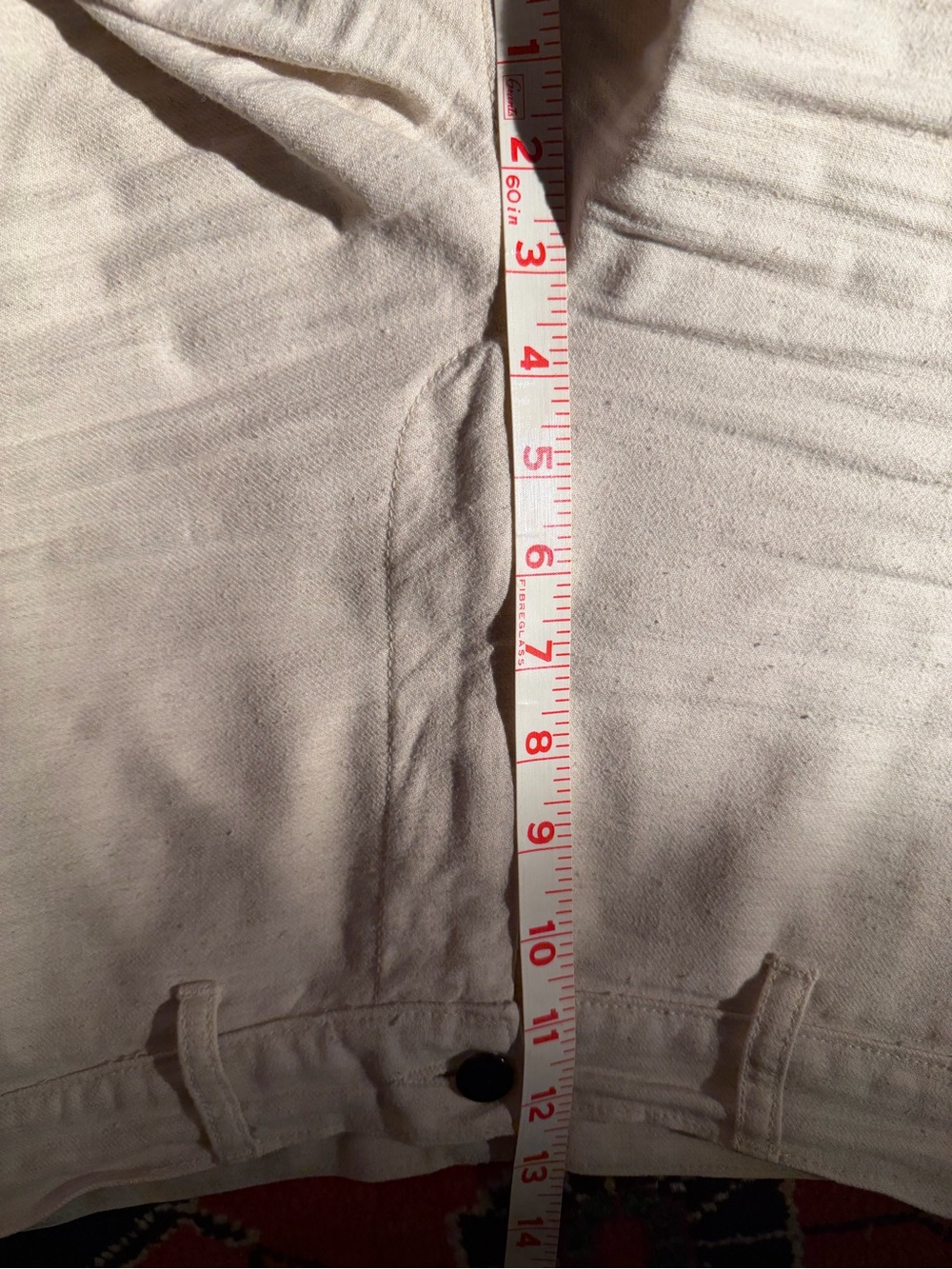 OZMA Off-White High-Waist Cotton Pants - Picture 7 of 10